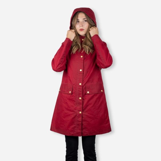 Malle Womens Parka Red 4