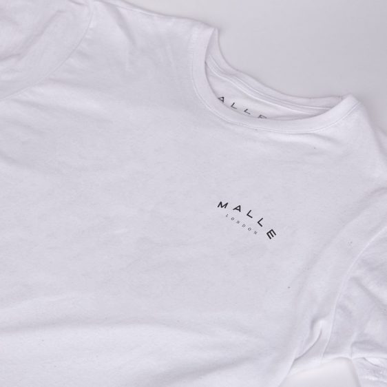 Malle Maker White T Logo Front