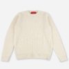 Malle London Ecru Merino Ribbed Sweatshirt 1