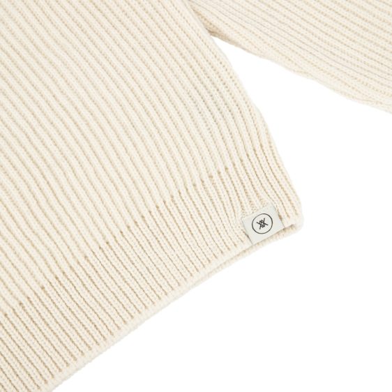 Malle London Ecru Merino Ribbed Sweatshirt 3