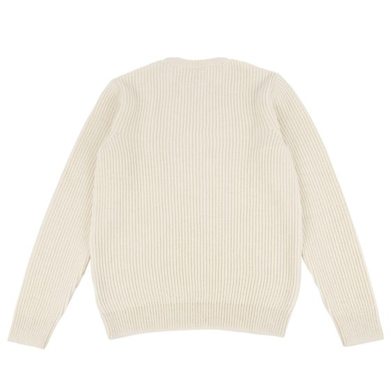 Malle London Ecru Merino Ribbed Sweatshirt 6