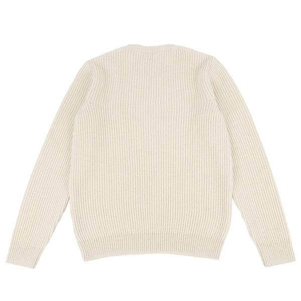 Malle London Ecru Merino Ribbed Sweatshirt 6