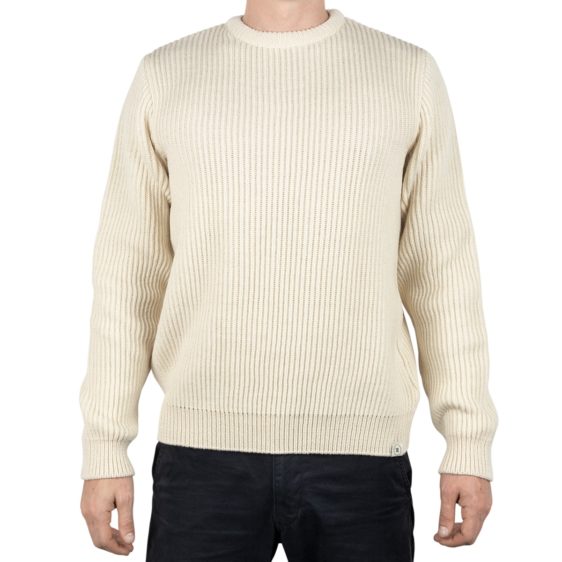 Malle London Ecru Merino Ribbed Sweatshirt 7