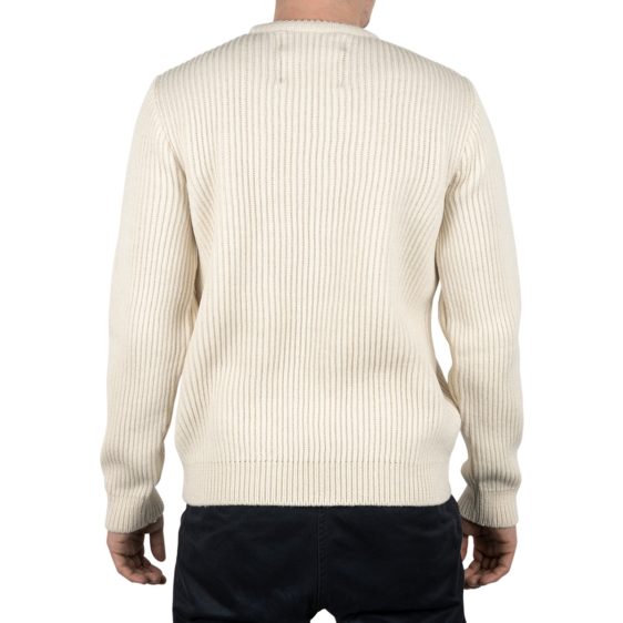 Malle London Ecru Merino Ribbed Sweatshirt 9