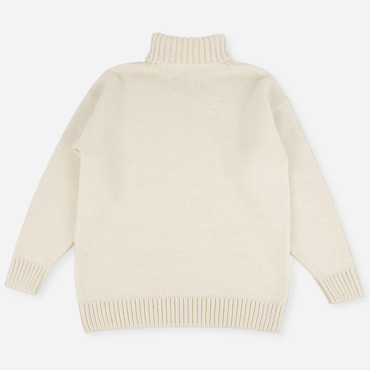 Merino Wool Heavy-Weight Submariner Roll Neck Sweater by Malle London