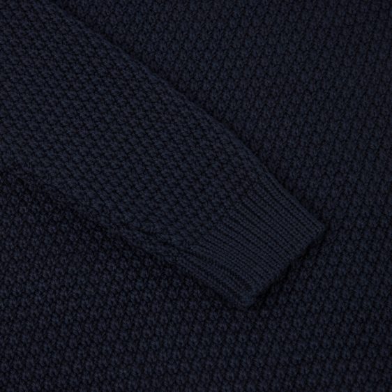 Malle London Navy Merino Heavy Sweatshirt 5