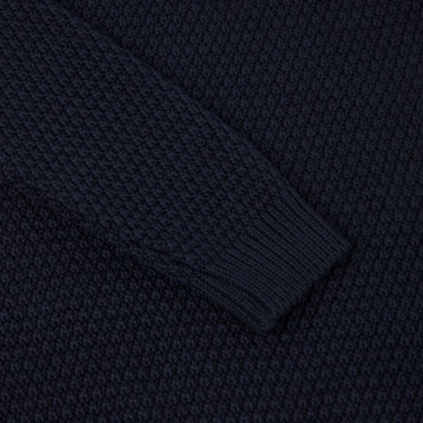 Malle London Navy Merino Heavy Sweatshirt 5
