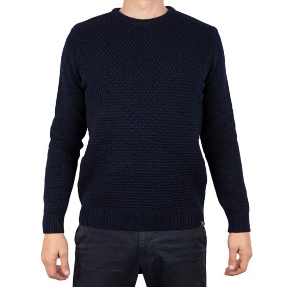 Malle London Navy Merino Heavy Sweatshirt 7