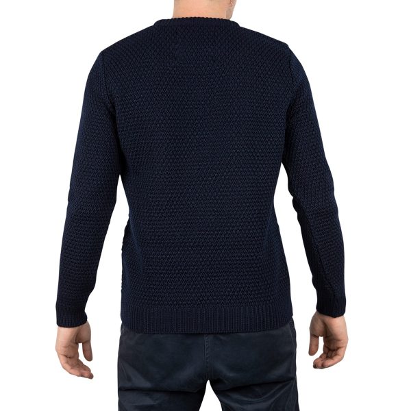 Malle London Navy Merino Heavy Sweatshirt 9