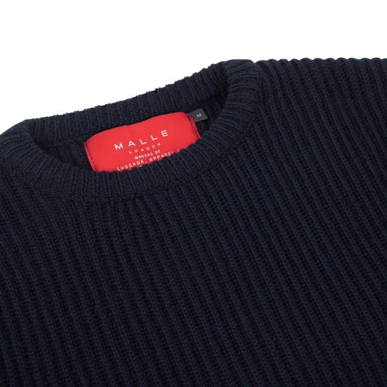 Malle London Navy Merino Sweatshirt 2