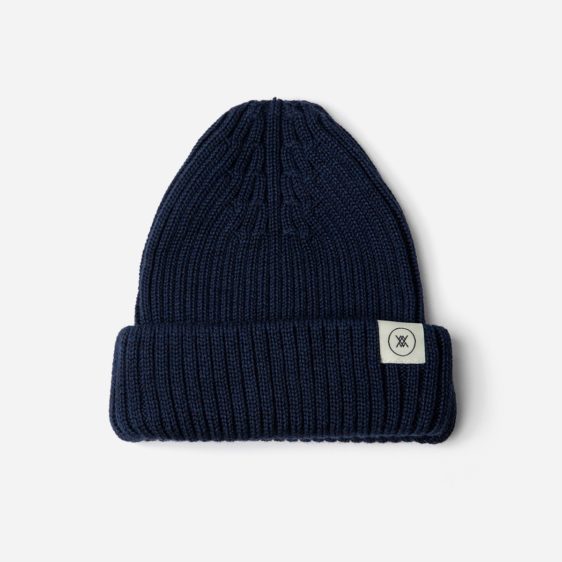 Malle London Navy Merino Wool Hat 1