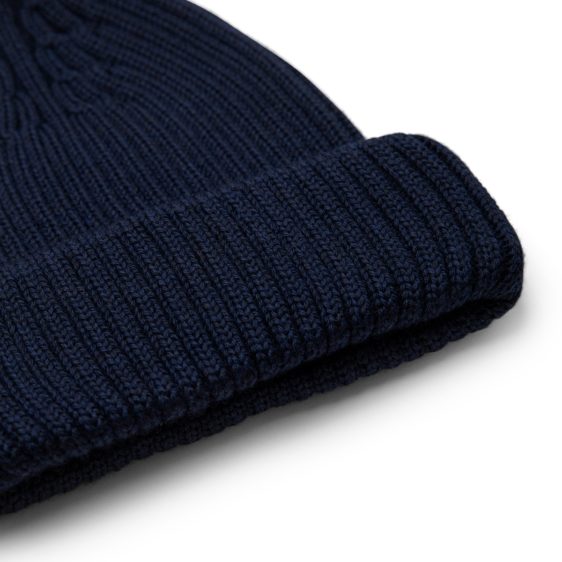 Malle London Navy Merino Wool Hat 4