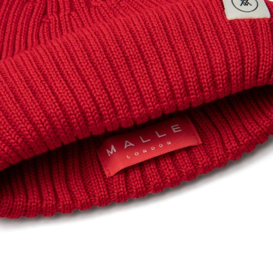 Malle London Red Merino Wool Hat 2