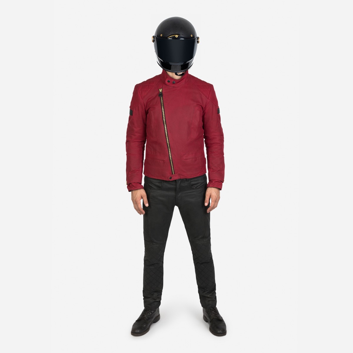 XL Vintage Motorbike Jacket for Men Motorcycle Fashion Jackets Waterproof Armoured 4 Front Pockets bike Rider