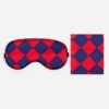 Malle Silk Eye Mask Nvy Red 1