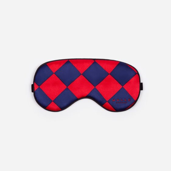 Malle Silk Eye Mask Nvy Red 3