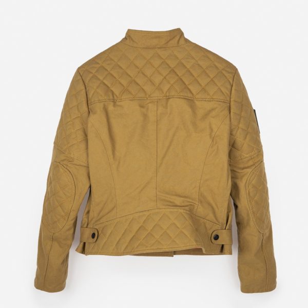 Malle Womens Racer Jacket Tan 2