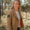 Malle Womens Racer Jacket Tan 8