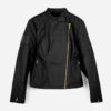 Malle Womens Racer Jacket Blk 1