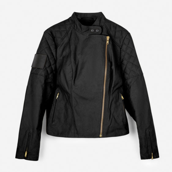 Malle Womens Racer Jacket Blk 1