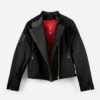 Malle Womens Racer Jacket Blk 5