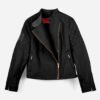 Malle Womens Racer Jacket Blk 6
