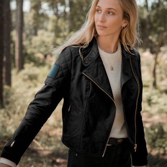 Malle Womens Racer Jacket Blk 8