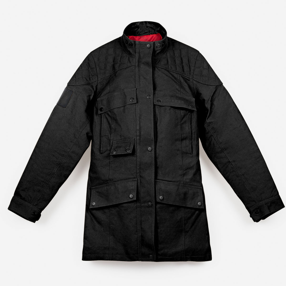 Black, Waxed Canvas Motorcycle Expedition Jacket